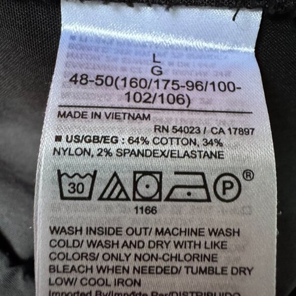 NWT GAP Black Pull On Elastic Waist Off Duty Trousers in Women's Large - Picture 9 of 9